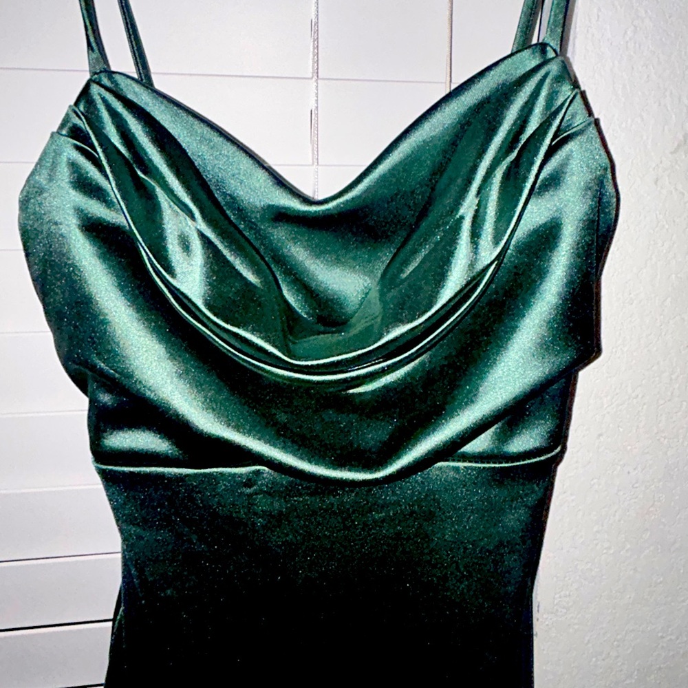 emerald green silk party dress | windsor